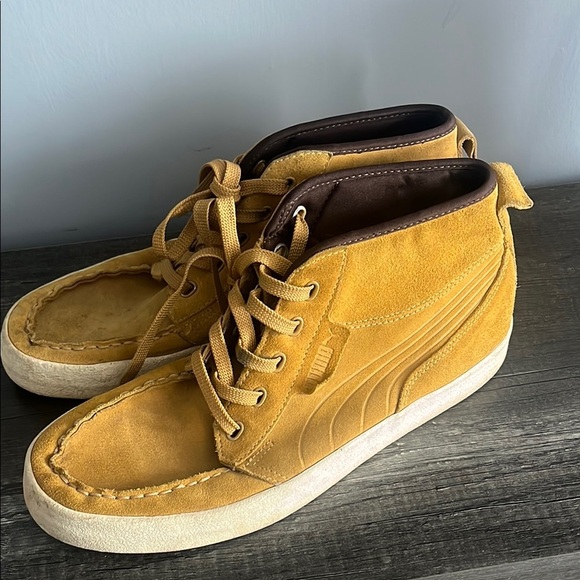 Puma Tan Sneakers with Moccasin-Style Design - Picture 5 of 9
